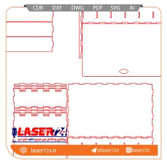 تصویر الگو برش نظم دهنده درب کشویی #2